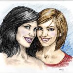 Jessica and Sanneke - Pencil by Diane Kraus, colored by TC Dale